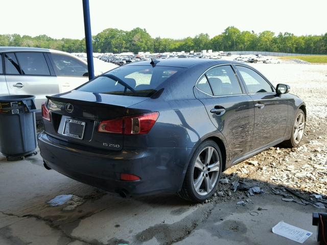 JTHBF5C21B5155596 - 2011 LEXUS IS 250 GRAY photo 4