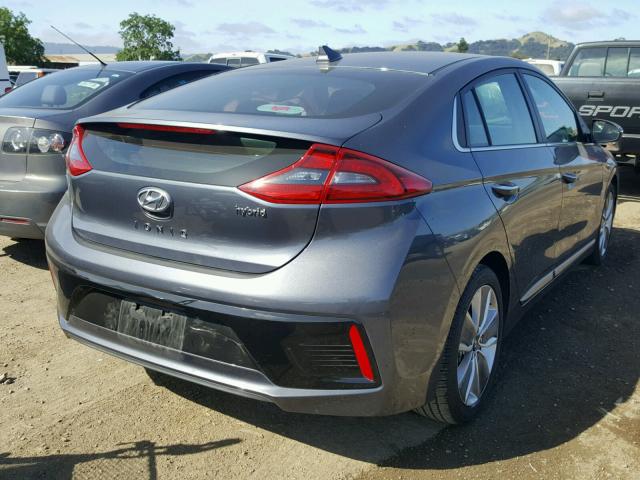 KMHC85LC2HU041075 - 2017 HYUNDAI IONIQ LIMI BLUE photo 4