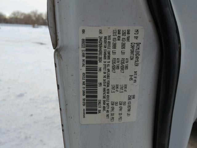 2A4GM68446R613664 - 2006 CHRYSLER PACIFICA T WHITE photo 10