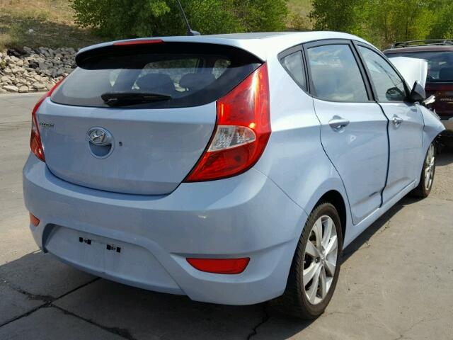 KMHCU5AE5CU005678 - 2012 HYUNDAI ACCENT BLUE photo 4