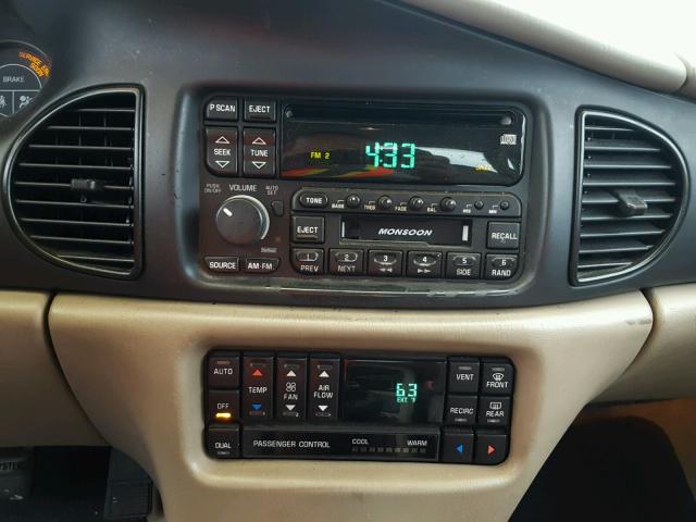 2G4WB55K511337907 - 2001 BUICK REGAL LS 勃艮第红 照片 9