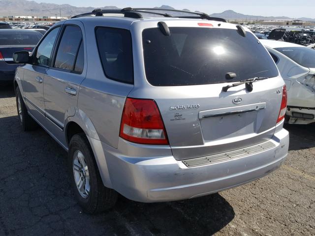 KNDJC733155348135 - 2005 KIA SORENTO EX SILVER photo 3