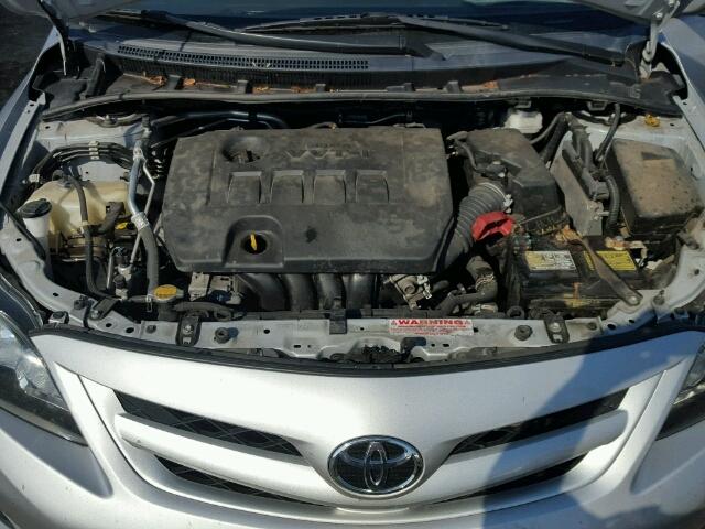 2T1BU4EE3CC878427 - 2012 TOYOTA COROLLA BA SILVER photo 7