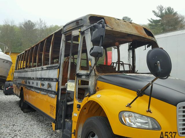 4UZABRDU6FCFW9537 - 2015 FREIGHTLINER CHASSIS B2 ყვითელი ფოტო 9