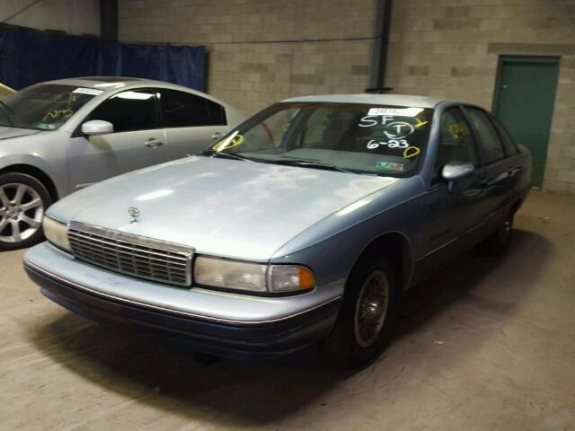 1G1BN53E2NR104807 - 1992 CHEVROLET CAPRICE CL 蓝色 照片 2