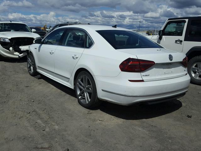 1VWDT7A37HC040948 - 2017 VOLKSWAGEN PASSAT R-L WHITE photo 3