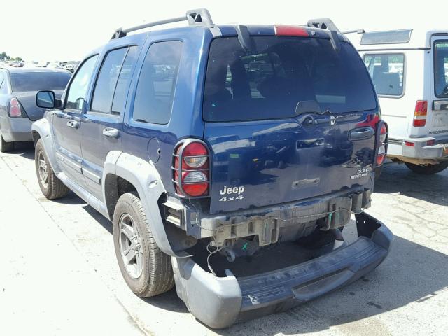 1J4GL38K75W526542 - 2005 JEEP LIBERTY RE BLUE photo 3