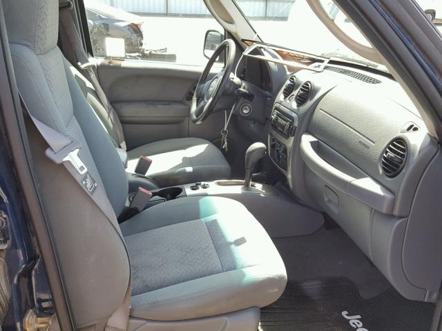 1J4GL38K75W526542 - 2005 JEEP LIBERTY RE BLUE photo 5