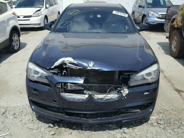 WBAKA8C55CDS99989 - 2012 BMW 750I BLUE photo 9