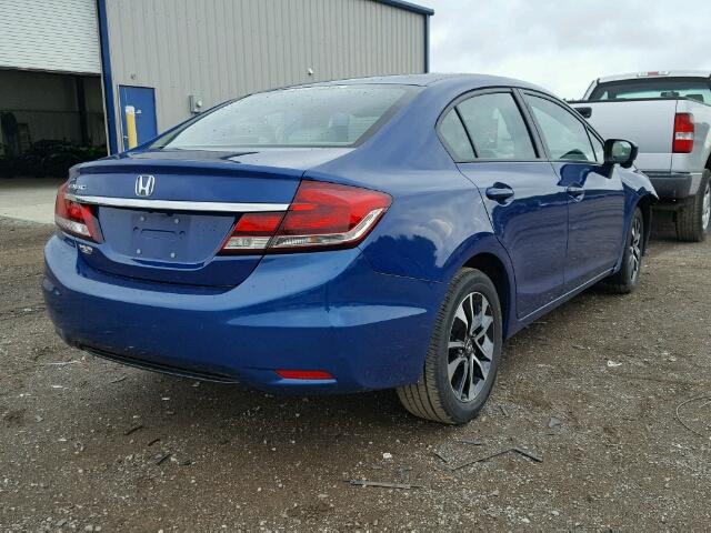 19XFB2F89EE241258 - 2014 HONDA CIVIC EX BLUE photo 4