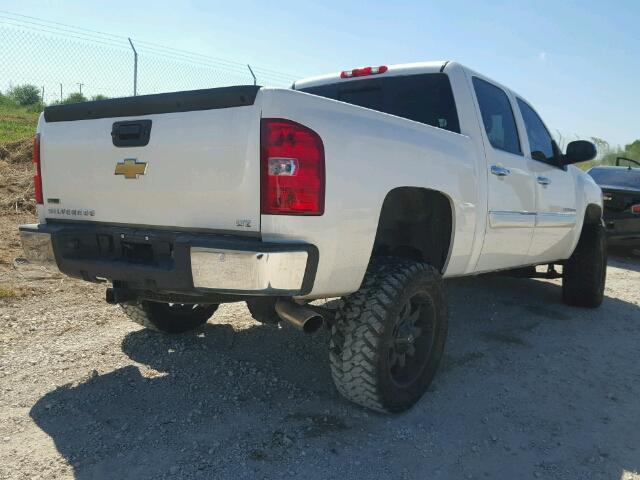 3GCPCTE06BG153481 - 2011 CHEVROLET SILVERADO WHITE photo 4