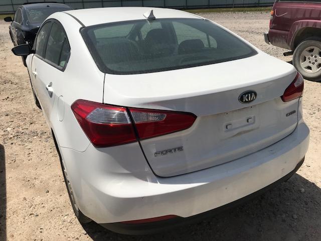 KNAFX4A87E5052007 - 2014 KIA FORTE EX WHITE photo 3