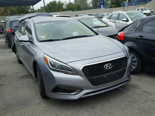 KMHE34L10GA016966 - 2016 HYUNDAI SONATA HYB BLUE photo 1