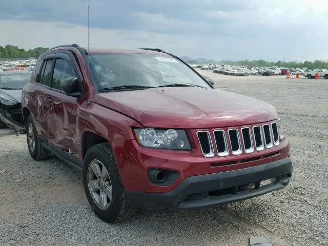 1C4NJCBA7ED511280 - 2014 JEEP COMPASS SP RED photo 1