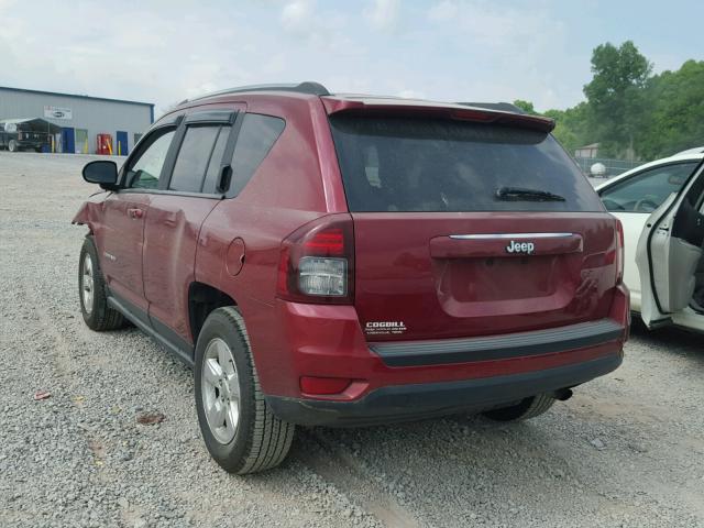 1C4NJCBA7ED511280 - 2014 JEEP COMPASS SP RED photo 3