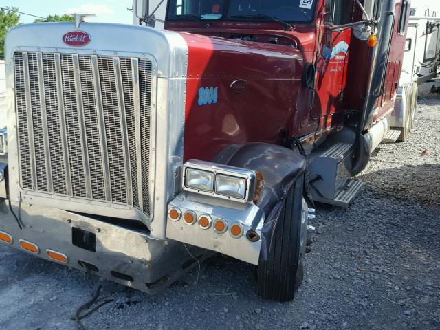 1XP5DB9X91D554765 - 2001 PETERBILT 379 RED photo 9