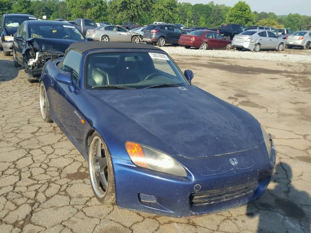 JHMAP11431T002783 - 2001 HONDA S2000 BLUE photo 1