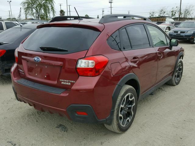 JF2GPABC7HH247456 - 2017 SUBARU CROSSTREK ბურგუნდია ფოტო 4