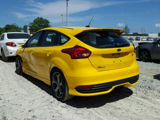 1FADP3L98HL208443 - 2017 FORD FOCUS ST YELLOW photo 3