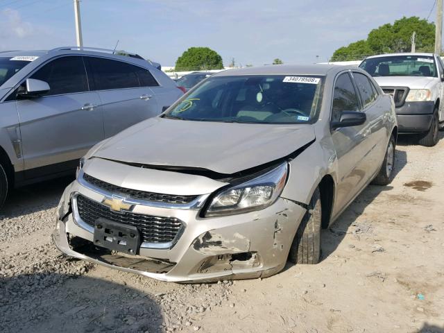 1G11B5SA2GF130525 - 2016 CHEVROLET MALIBU LIM BEIGE photo 2