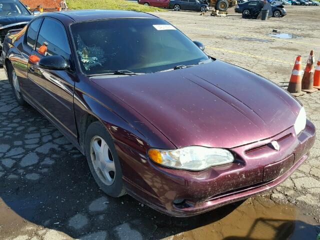 2G1WX12K049131086 - 2004 CHEVROLET MONTE CARL MAROON photo 1