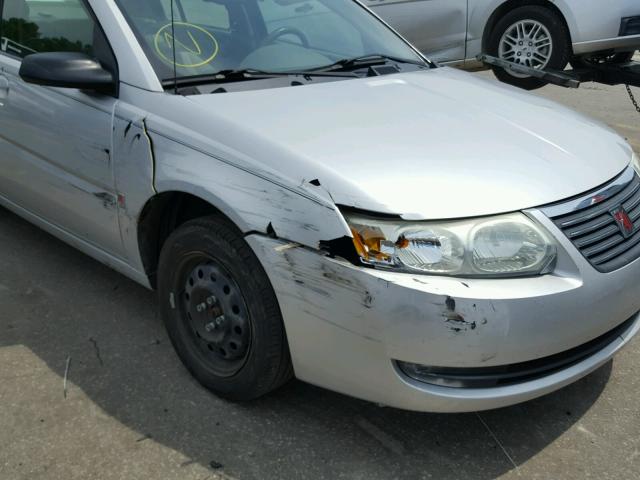 1G8AJ55F76Z149046 - 2006 SATURN ION LEVEL SILVER photo 9
