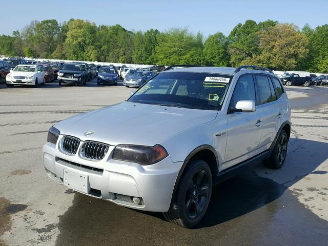 WBXPA93426WG79277 - 2006 BMW X3 3.0I SILVER photo 2