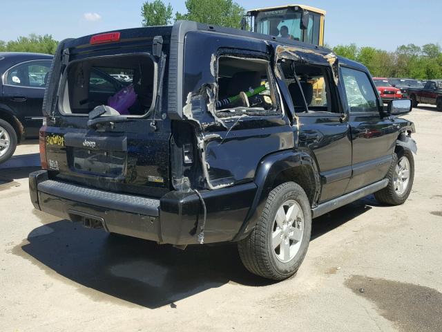 1J8HG48P37C528883 - 2007 JEEP COMMANDER შავი ფოტო 4