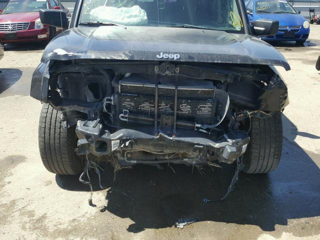 1J8HG48P37C528883 - 2007 JEEP COMMANDER შავი ფოტო 9