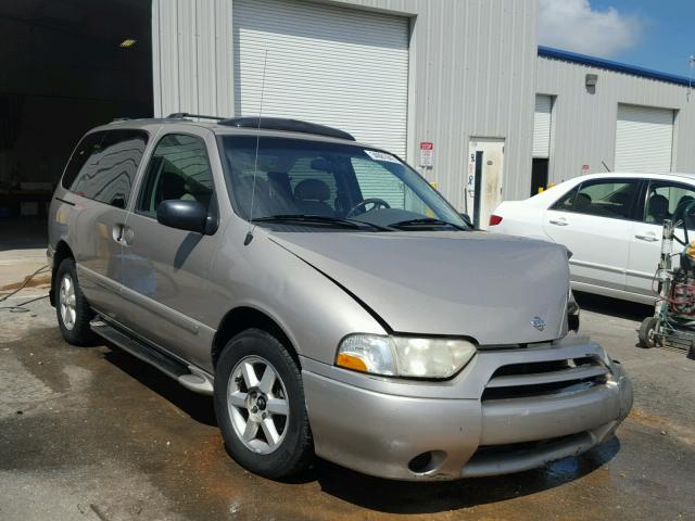 4N2ZN17T01D827552 - 2001 NISSAN QUEST GLE TAN photo 1