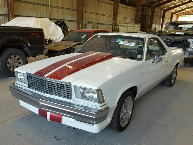 1H80U8Z486948 - 1978 CHEVROLET EL CAMINO WHITE photo 2