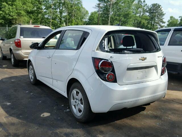 1G1JA6SH1E4197888 - 2014 CHEVROLET SONIC LS WHITE photo 3