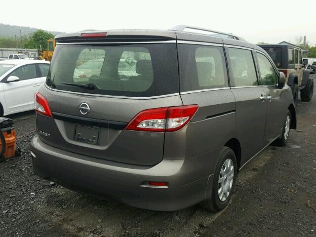 JN8AE2KP9F9132985 - 2015 NISSAN QUEST S CHARCOAL photo 4