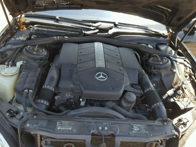 WDBNG70J43A321085 - 2003 MERCEDES-BENZ S 430 BLACK photo 7