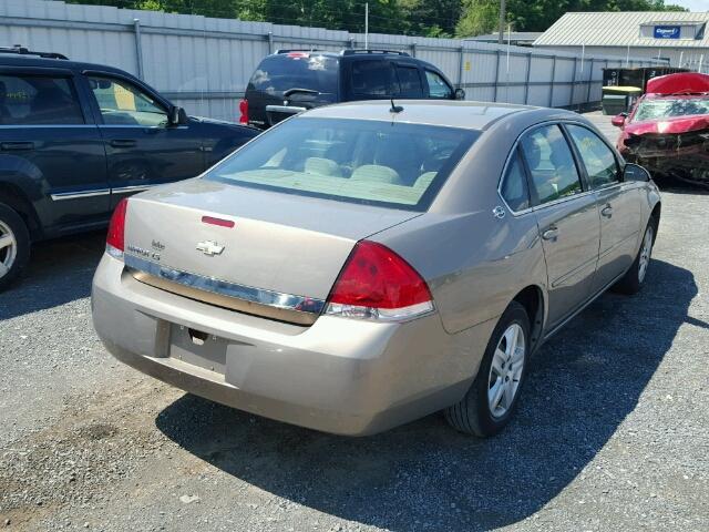 2G1WB58K369175017 - 2006 CHEVROLET IMPALA LS TAN photo 4