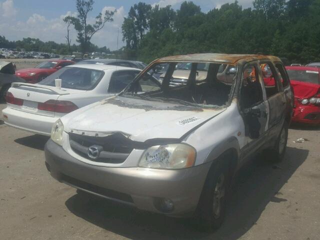 4F2YU08132KM28396 - 2002 MAZDA TRIBUTE LX WHITE photo 2