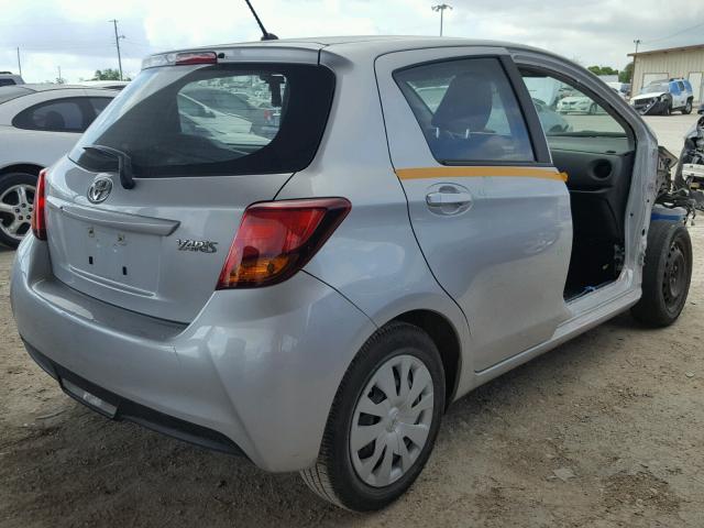 VNKKTUD30GA069519 - 2016 TOYOTA YARIS L SILVER photo 4