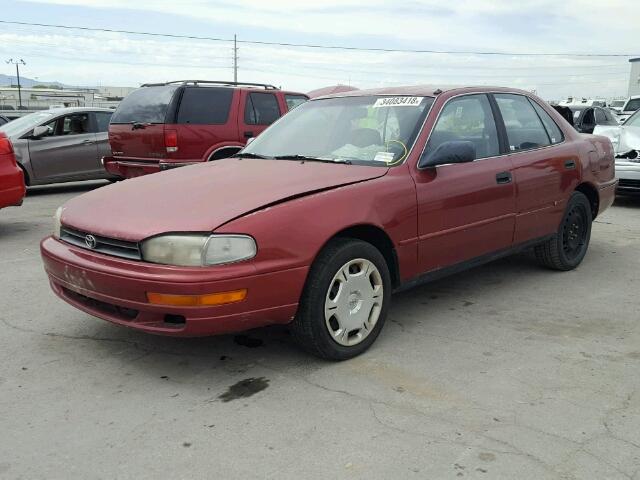 4T1SK11E6PU227419 - 1993 TOYOTA CAMRY DX RED photo 2