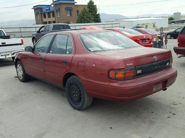 4T1SK11E6PU227419 - 1993 TOYOTA CAMRY DX RED photo 3