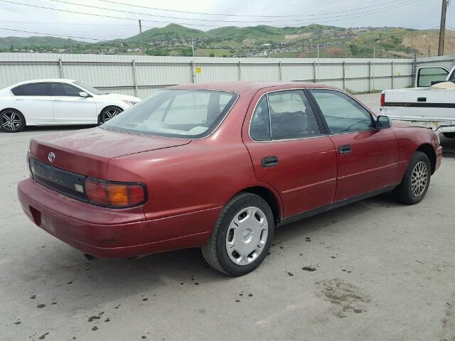 4T1SK11E6PU227419 - 1993 TOYOTA CAMRY DX RED photo 4