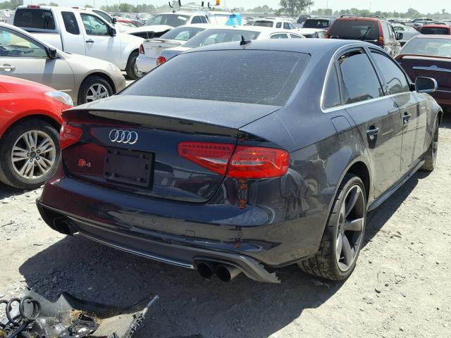 WAUKGAFL5DA100152 - 2013 AUDI S4 PRESTIG BLUE photo 4