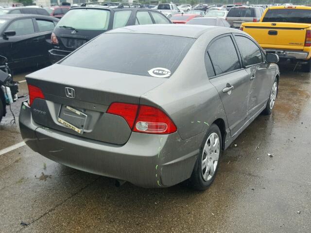 1HGFA15567L123992 - 2007 HONDA CIVIC LX BROWN photo 4