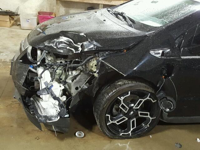 1G1RA6E41CU128045 - 2012 CHEVROLET VOLT BLACK photo 9