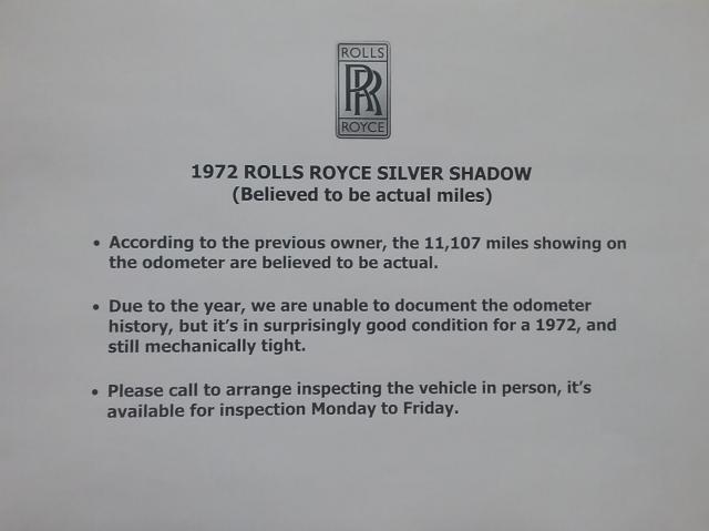 000000000SRA12937 - 1972 ROLLS-ROYCE ROYCE Синий фото 8