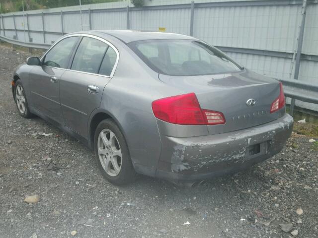 JNKCV51F74M719709 - 2004 INFINITI G35 GRAY photo 3