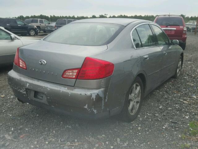 JNKCV51F74M719709 - 2004 INFINITI G35 GRAY photo 4