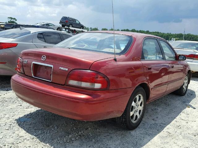 1YVGF22D9X5856493 - 1999 MAZDA 626 ES RED photo 4