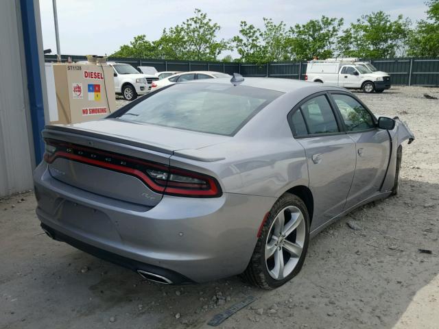 2C3CDXCT4JH128856 - 2018 DODGE CHARGER R/ SILVER photo 4