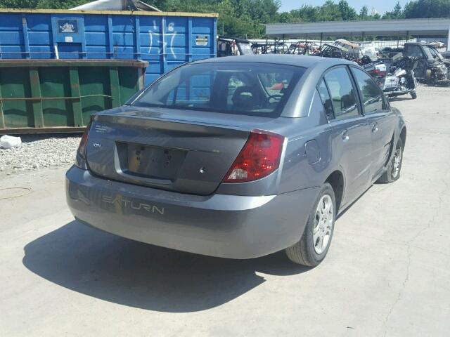 1G8AJ52F14Z124841 - 2004 SATURN ION LEVEL GRAY photo 4