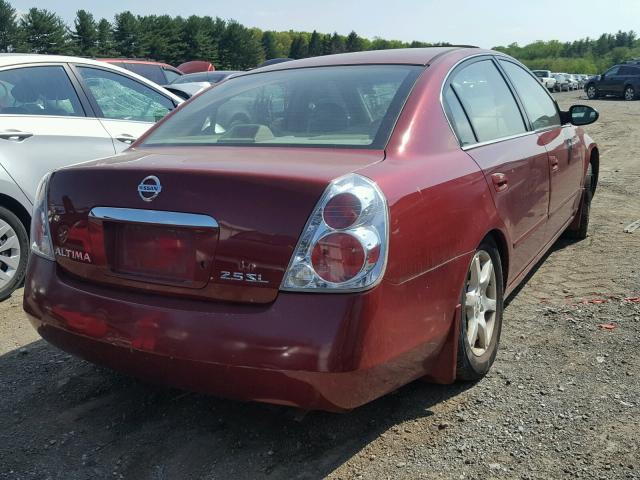 1N4AL11D06C219685 - 2006 NISSAN ALTIMA S RED photo 4